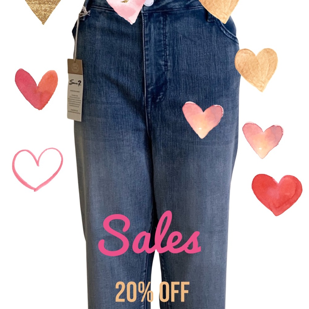 High Rise Breezy Crop Jeans (Plus S…